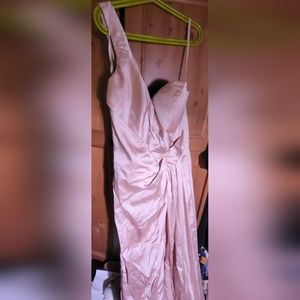 Hebeos One Shoulder Blush Pink Full-Length Gown sz 2